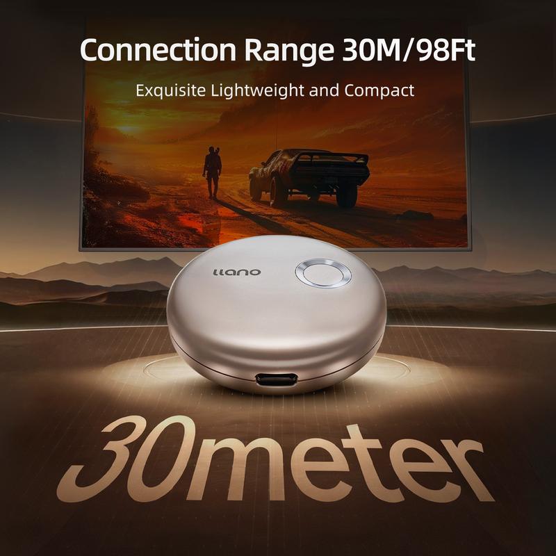 Wireless HDMI Transmitter & Receiver, Plug & Play HDMI Extender for Laptop, Phone to TV & Projector